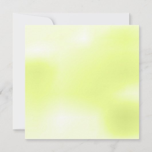 Lime Green abstracte trouwuitnodiging Kaart (Achterkant)
