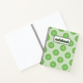 Lime Green Aesthetic Notebook Notitieboek (Binnen)
