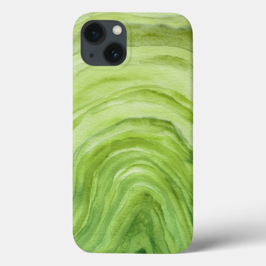 Lime Green Agate II Waterverf Patroon Case-Mate iPhone Case (Achterkant)