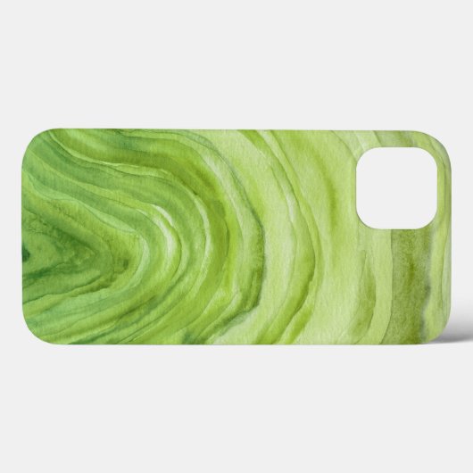 Lime Green Agate II Waterverf Patroon Case-Mate iPhone Case (Achterkant (horizontaal))