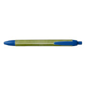 Lime Green Alligator Texture Print Blauwe Inkt Pen (Achterkant)