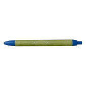 Lime Green Alligator Texture Print Blauwe Inkt Pen (Voorkant)