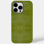 Lime Green Alligator Texture Print Case-Mate iPhone Case (Achterkant)