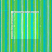 Lime Green Aqua Turquoise Blue Stripes Pattern Stof (Delen)