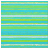 Lime Green Aqua Turquoise Blue Stripes Pattern Stof (Close Up)