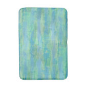 Lime Green Aqua Turquoise Blue Waterverf Stripes Badmat (Voorkant Verticaal)