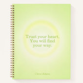 Lime Green Aura Message Notebook Notitieboek (Voorkant)