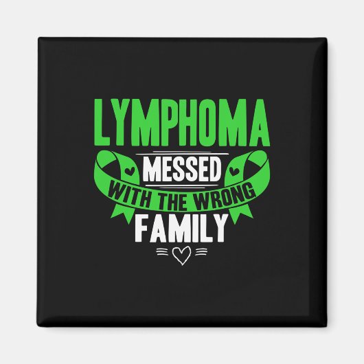 Lime Green Awareness Lint Bloedkanker Magneet (Voorkant)