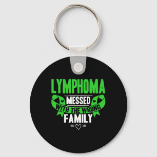 Lime Green Awareness Lint Bloedkanker Sleutelhanger