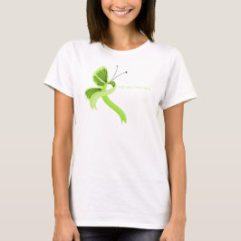Lime Green Awareness Lint Vlinder T-shirt