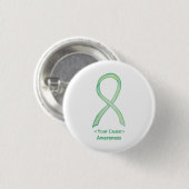 Lime Green Awareness Ribbon Custom Buttonnen Ronde Button 3,2 Cm (Voorkant /achterkant)