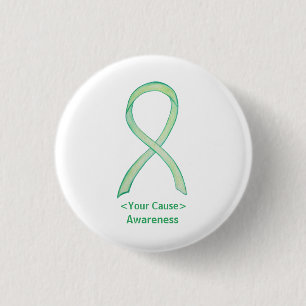 Lime Green Awareness Ribbon Custom Buttonnen Ronde Button 3,2 Cm