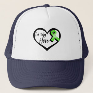 Lime Green Awareness Ribbon for My Hero Trucker Pet