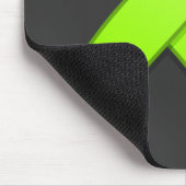 Lime Green Awareness Ribbon Mousepad Muismat (Hoek)
