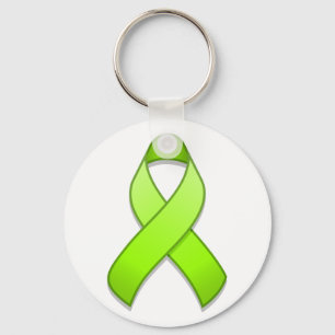 Lime Green Awareness Ribbon Sleutelhanger