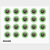 Lime Green Baby shower Ultrasound Dank u Ronde Sticker (Vel)
