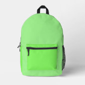 Lime Green Backpack Bedrukte Rugzak (Voorkant)