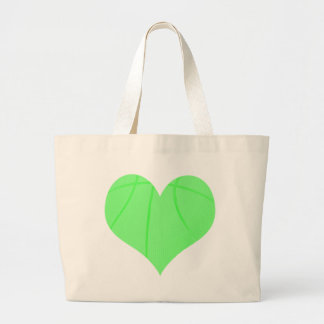 Lime Green Basketball Grote Tote Bag