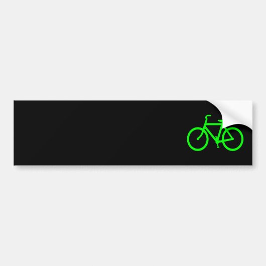 Lime Green Bike Bumpersticker (Voorkant)