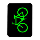 Lime Green Bike Magneet (Verticaal)