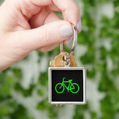 Lime Green Bike Sleutelhanger (Hand)