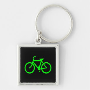 Lime Green Bike Sleutelhanger