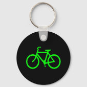 Lime Green Bike Sleutelhanger (Voorkant)