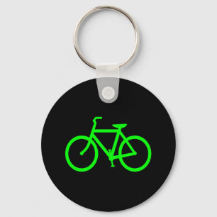 Lime Green Bike Sleutelhanger