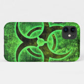 Lime Green Bio-Hazard speciaal ontwerp Case-Mate iPhone Case (Achterkant (horizontaal))