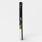 Lime Green Black Damask iPhone 5 Hoesje (Achterkant/links)