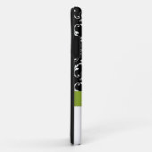 Lime Green Black Damask iPhone 5 Hoesje (Achterkant/rechts)