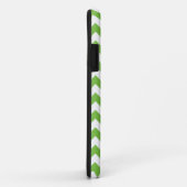Lime Green Blue Chevron Zigzag Monogram Case-Mate iPhone Case (Achterkant/rechts)