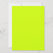 Lime Green Blue Weddenschap, helder en eenvoudig Kaart (Achterkant)