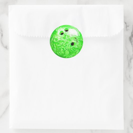 Lime Green Bowling Ball Stickers (Tas)