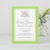 Lime Green Bridal Shower-uitnodigingen Kaart (Staand voorkant)