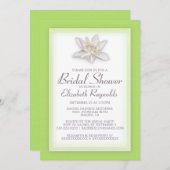 Lime Green Bridal Shower-uitnodigingen Kaart (Voorkant / Achterkant)