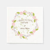 Lime Green Bridal Tea Party Shower Servet (Voorkant)