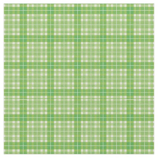 Lime Green Bright Gingham Pset Tartan Stof (Close Up)