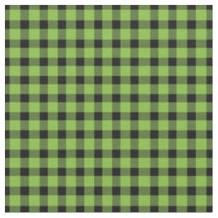 Lime Green Buffalo Country Lumberjack Play Stof