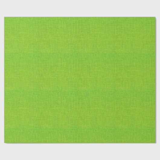 Lime Green Burlap Texture Cadeaupapier (Vlak)