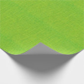 Lime Green Burlap Texture Cadeaupapier (Hoek)