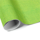 Lime Green Burlap Texture Cadeaupapier (Rol Hoek)