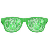 Lime Green Camo Lens Sunbril/Shades Retro Zonnebril (Voorkant)