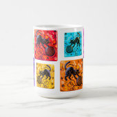 Lime Green Cat Yarn Koffiemok (Center)