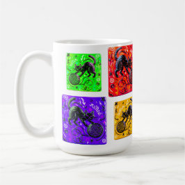 Lime Green Cat Yarn Koffiemok