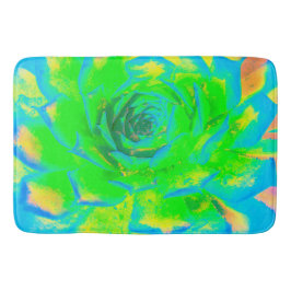 Lime Green Chartreuse Succulent Sedum Rosette Badmat