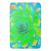 Lime Green Chartreuse Succulent Sedum Rosette Badmat (Voorkant Verticaal)