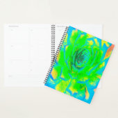 Lime Green Chartreuse Succulent Sedum Rosette Planner (Display)