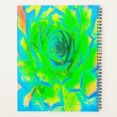 Lime Green Chartreuse Succulent Sedum Rosette Planner (Achterkant)