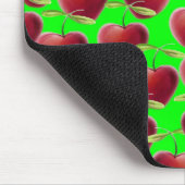 Lime Green Cherry Splash Muismat (Hoek)